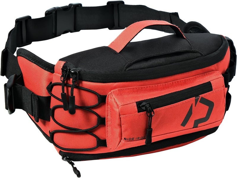 RIDEIRON Fanny Pack, Motorcycle Waist Bag with Adjustable Expansion & Interior Key Loops, Compact Lightweight for Fishing, Cycling, Hiking, Travel, Camping - Image 1